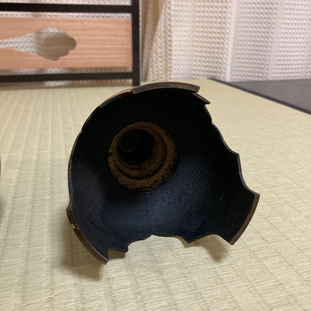 唐銅　三ッ具足