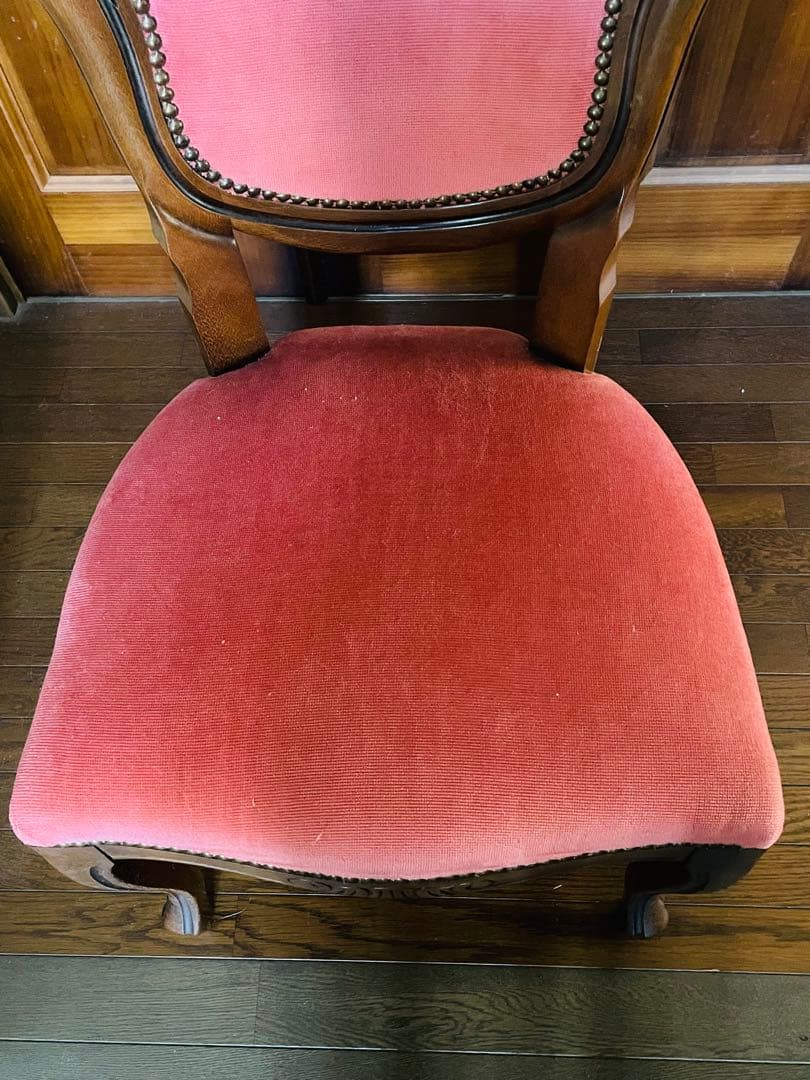 ヴィンテージ木製チェア ロココ調　クラシック　猫脚　②
