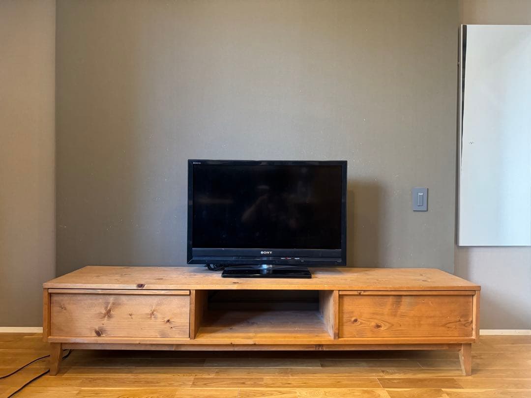 【美品】NEALDテレビボード180cm無垢材・家具職人オーダーメイド・ブラウン