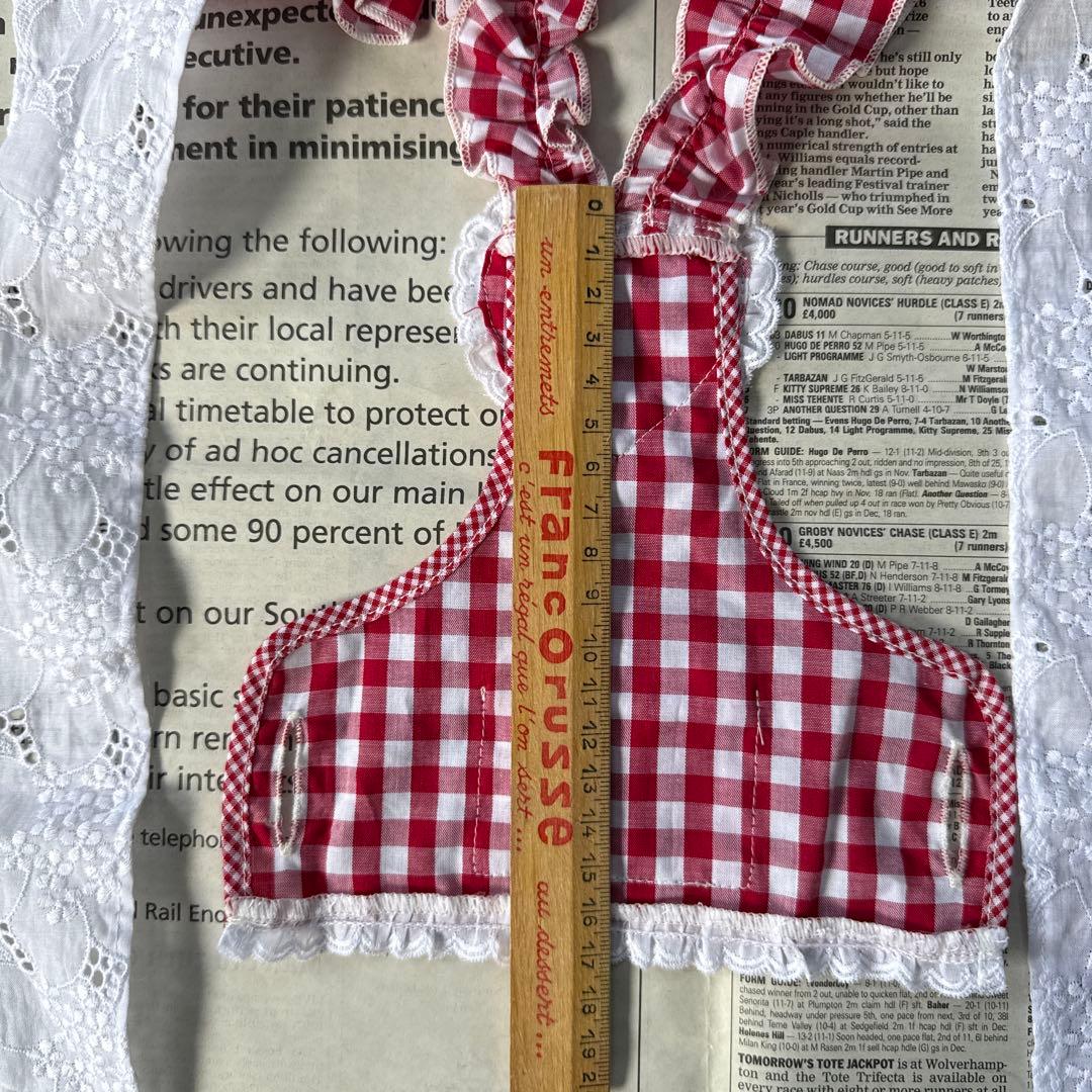 aletta angelique　CAFEエプロン&CAFE コック帽 Red