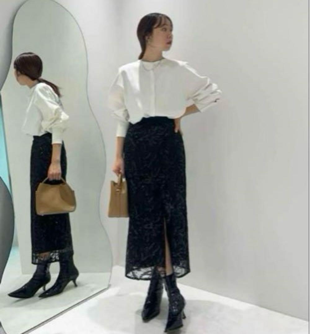 豆侍(土日も発送します)Leja レジャ　シアーパフスリーブペプラムス