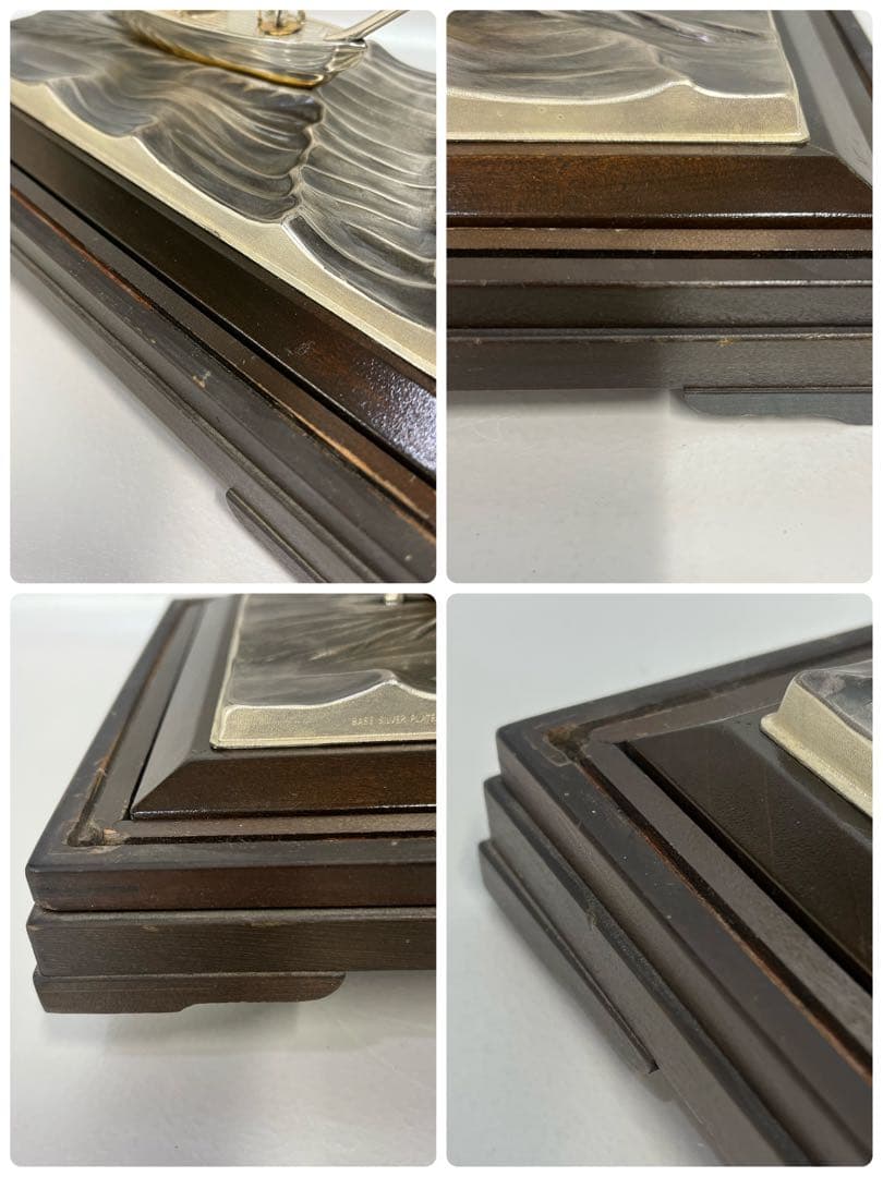 銀製　シルバー　SILVER 銀船　ヨット　置物　オブジェ　工芸品