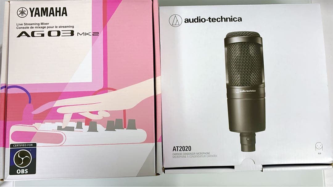 DTM・DAW Yamaha AG03 MK2 + audio-technica AT2020