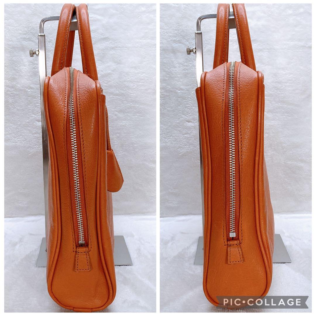 ✨美品✨アニアリ ブリーフケース ハンドバッグ ビジネス 編み込み レザー 金具