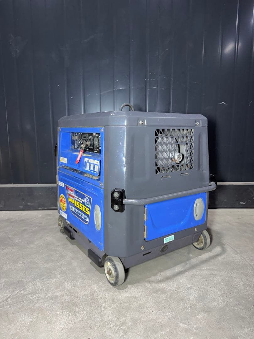 【美品】デンヨー GW155ES 溶接機 発電機 アーク溶接 ガソリン 溶接