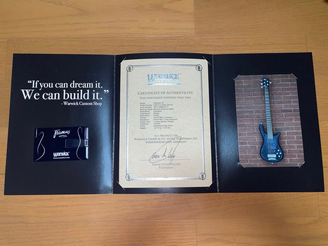 ドイツ製 Warwick Streamer LX 5弦ベース 美品