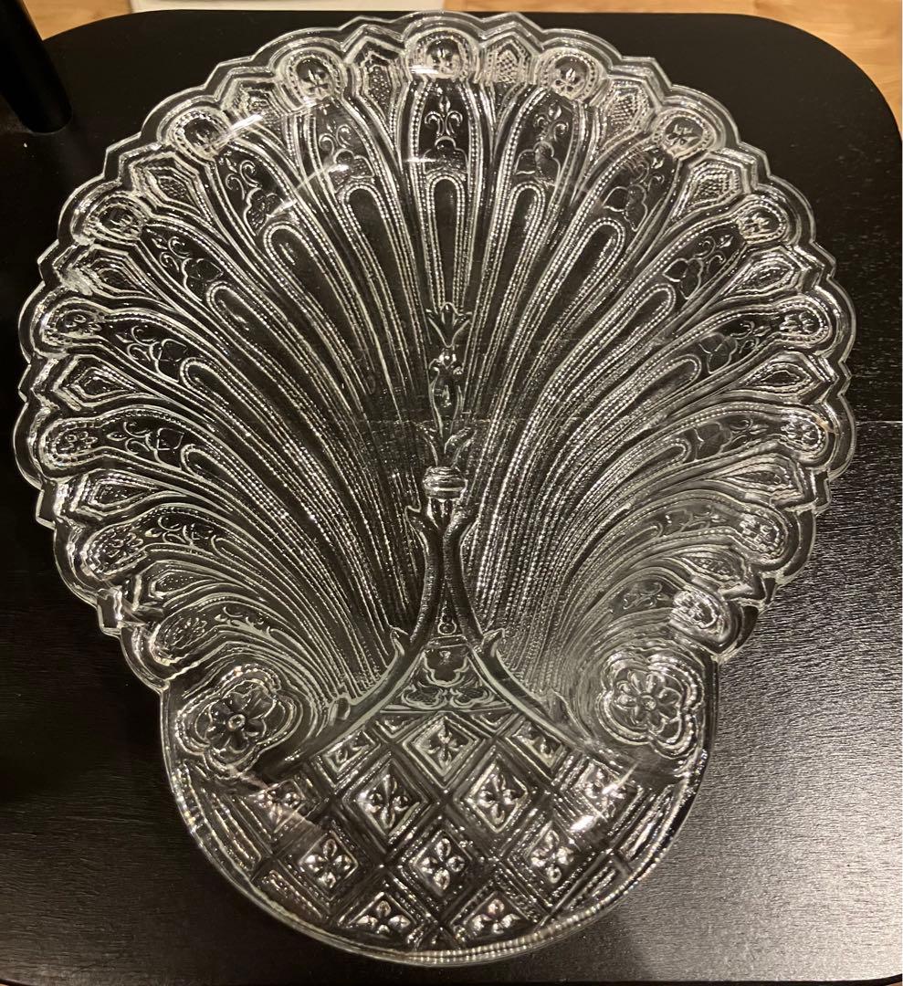 MET アンティーク風クリスタルガラス皿