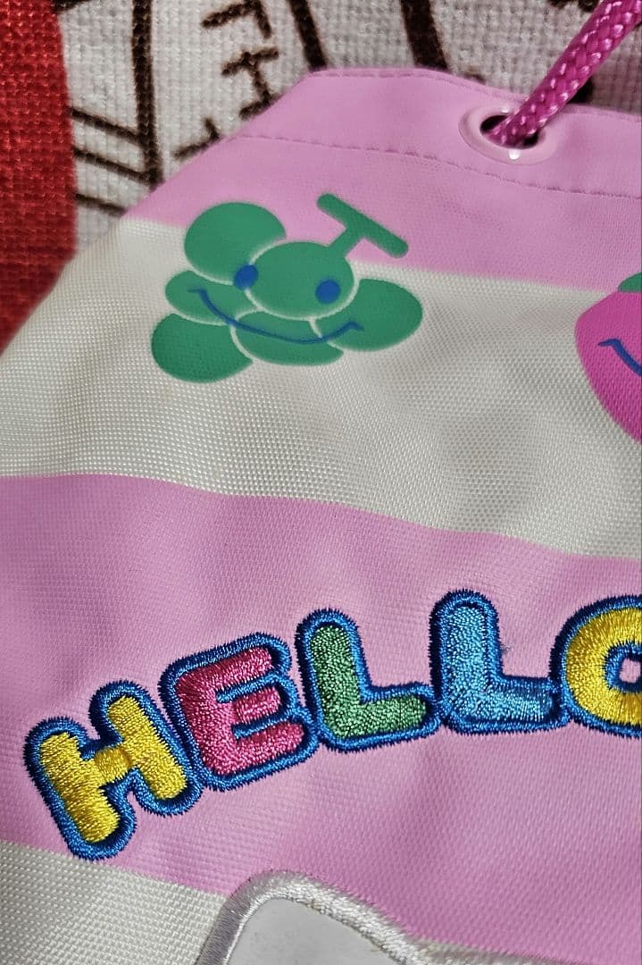 新品未使用 キティ 刺繍 プールバッグ 2003