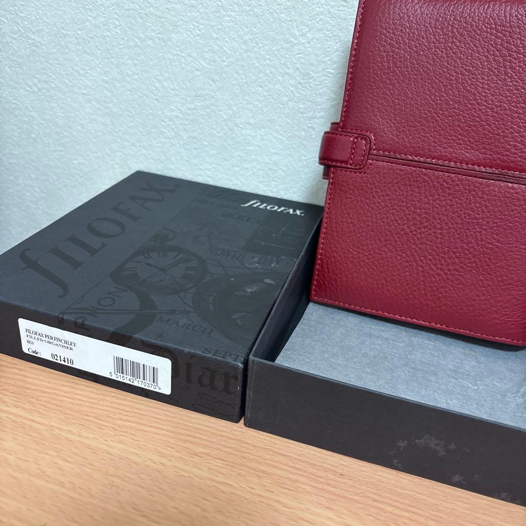フィロファックス A5 レザー スケジュール帳 赤