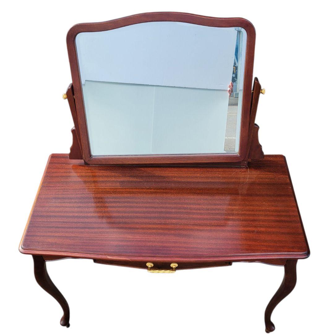 【希少】鏡台 レトロ ヴィンテージ 猫脚 引き出し ドレッサー 机