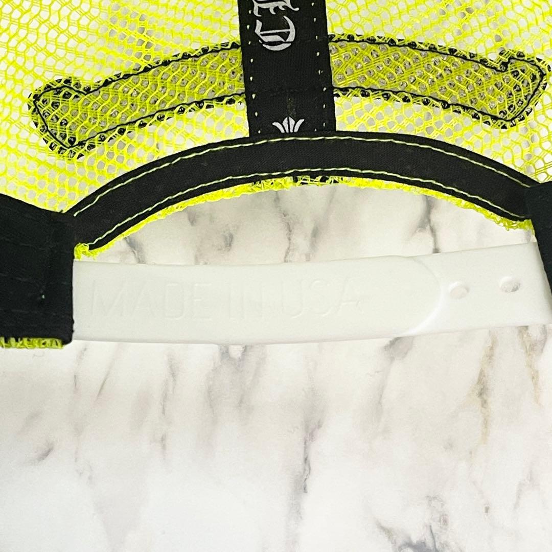 【年末セール】31日まで クロムハーツ クロスパッチ トラッカーキャップ 黄色