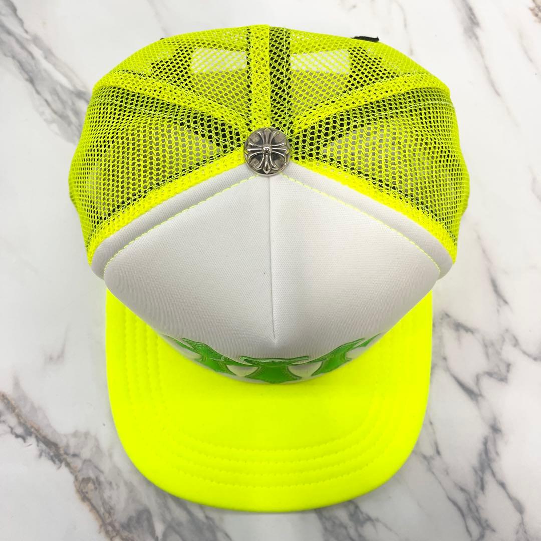 【年末セール】31日まで クロムハーツ クロスパッチ トラッカーキャップ 黄色