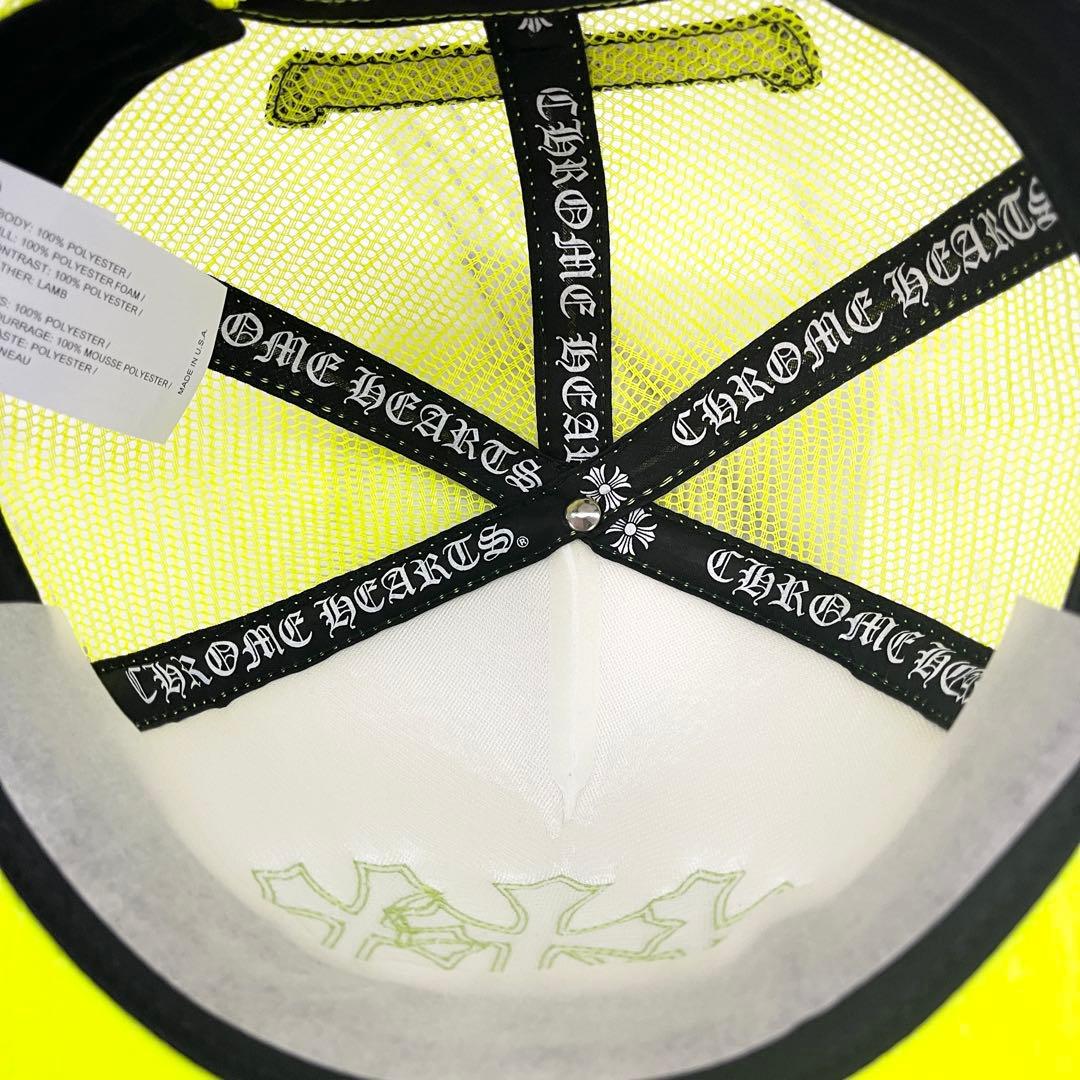 【年末セール】31日まで クロムハーツ クロスパッチ トラッカーキャップ 黄色