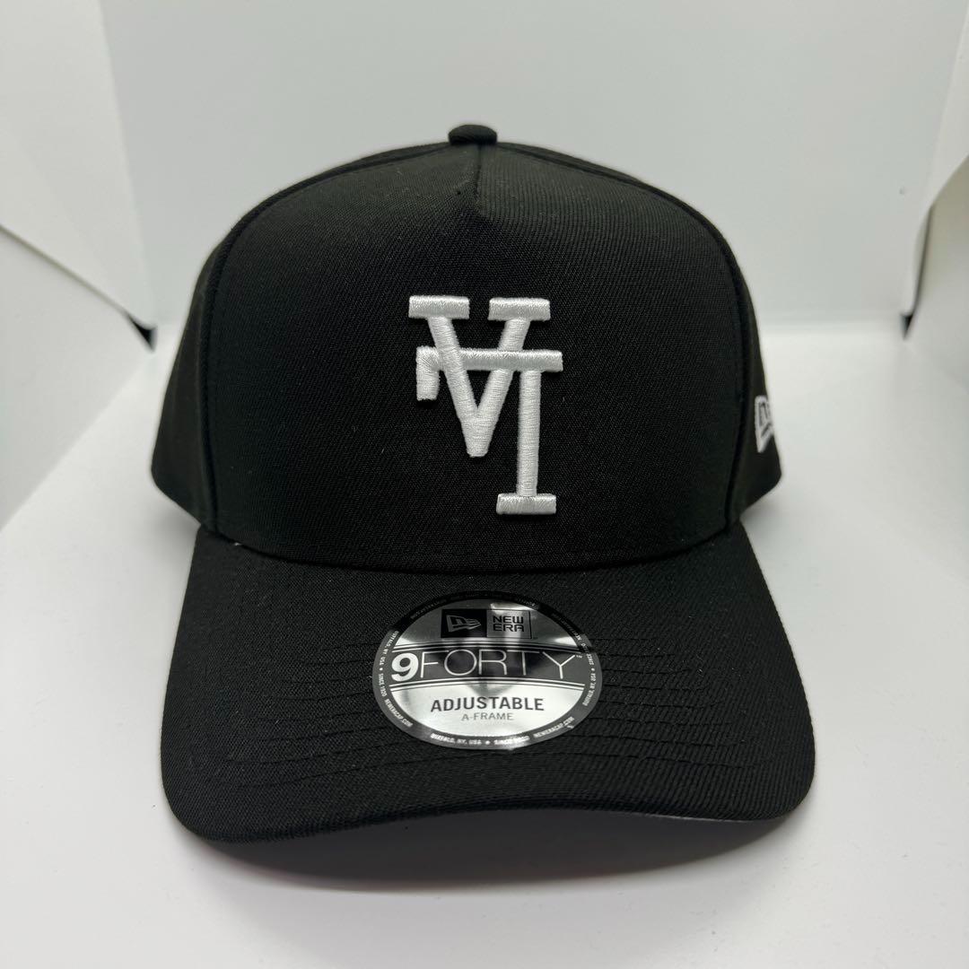 B06ニューエラロサンゼルスドジャース　LA 逆ロゴ　ブラック　黒　ホワイト①