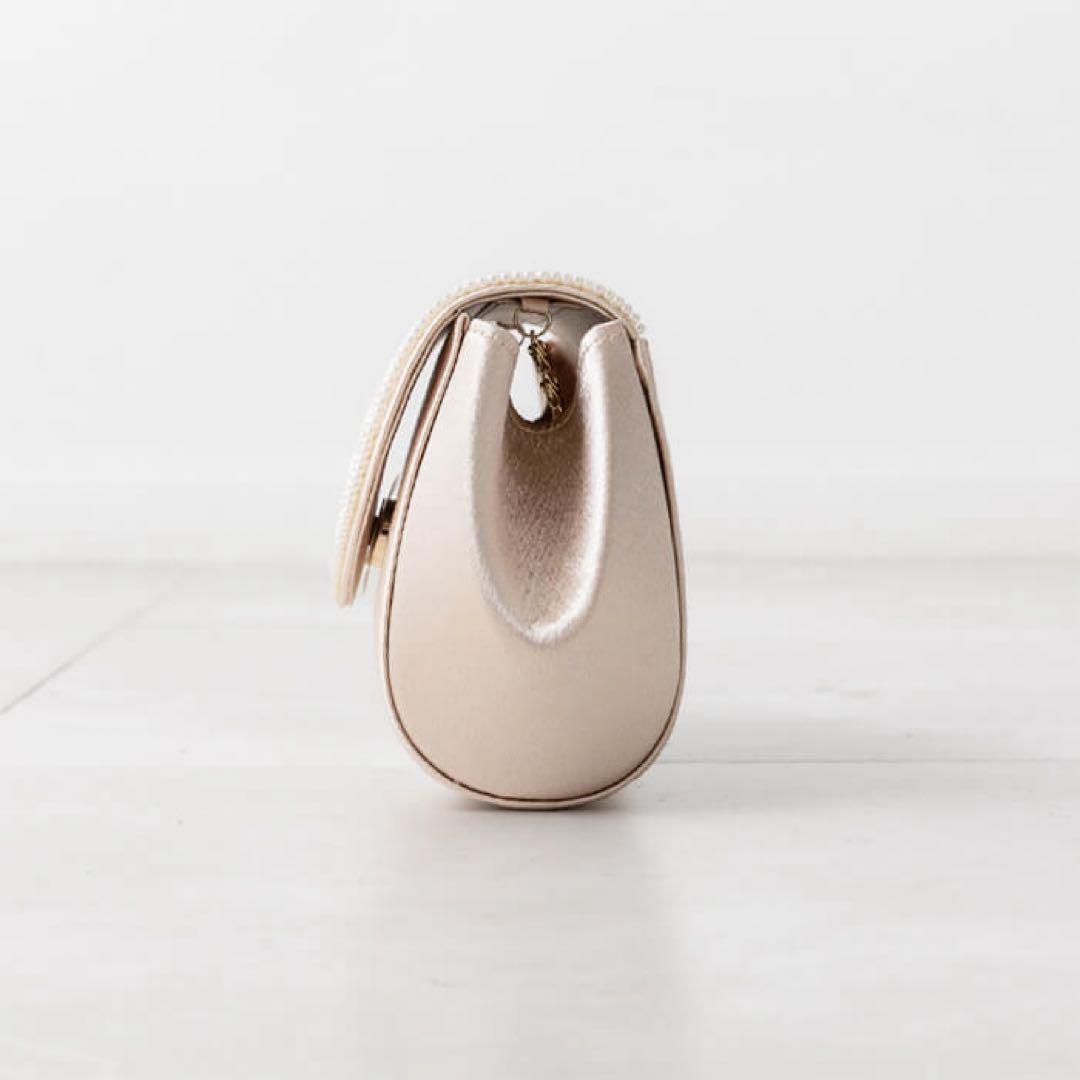 【値下げ】tokyo soir 東京ソワール パーティーバッグ ベージュ 披露宴