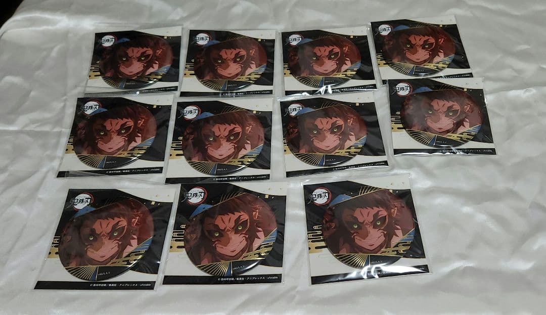 鬼滅の刃 箔押し缶バッジ 獪岳11点