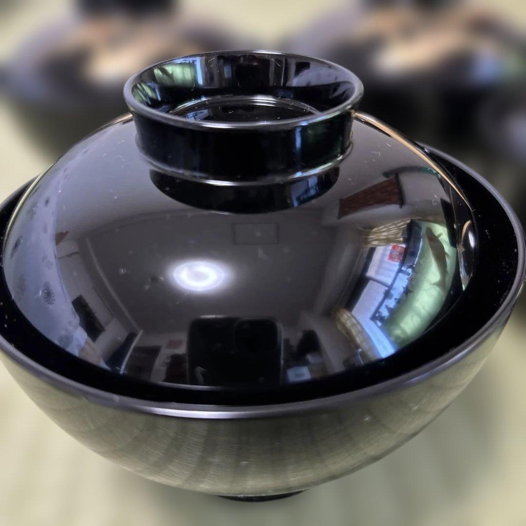 会津塗　特選漆器　竹峯　御吸椀揃　（お椀5個入り）