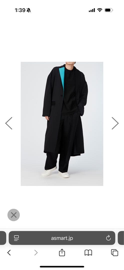 【新品】Big silhouette Coat Perfume closet