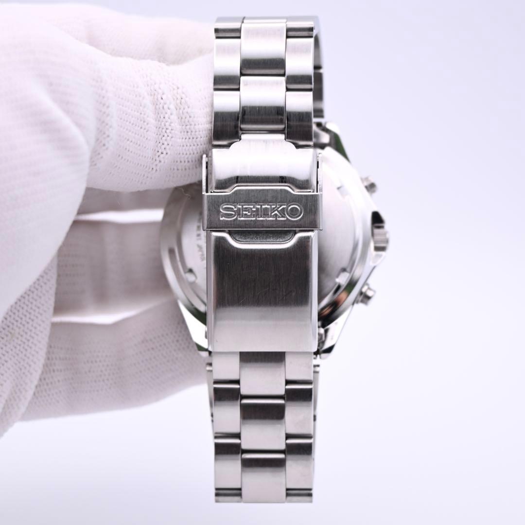 SEIKO 7T92-0CF0 フライトマスター クロノグラフ 腕時計 新品電池