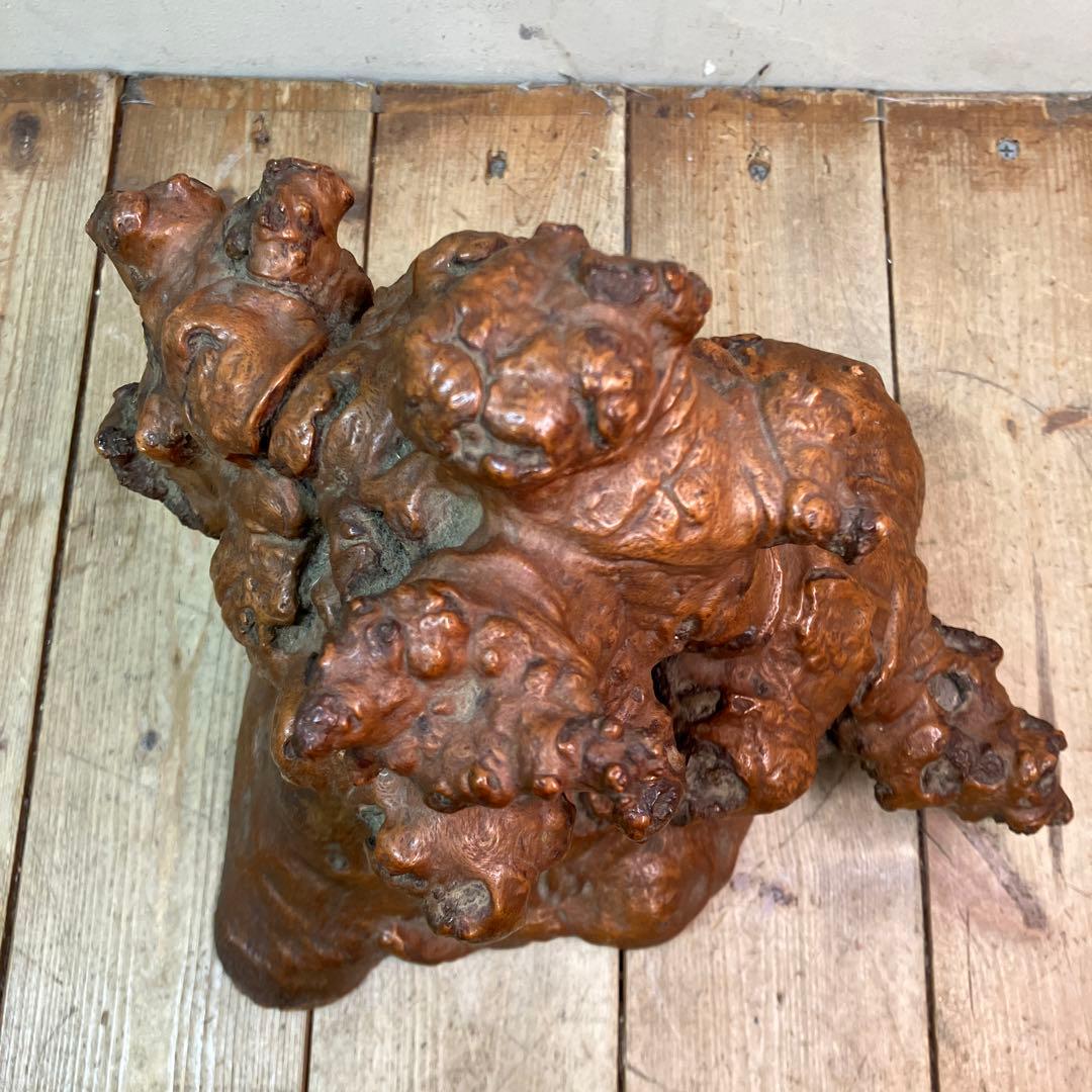 E-4 天然木 銘木 木材 瘤 コブ 根っこ 自然木 木製オブジェ 置物 木工