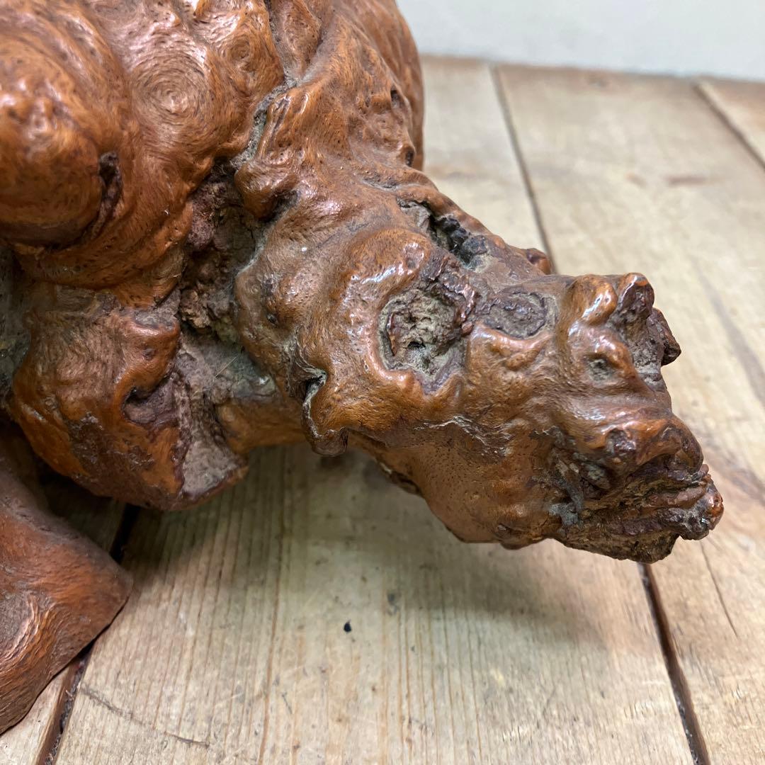 E-4 天然木 銘木 木材 瘤 コブ 根っこ 自然木 木製オブジェ 置物 木工