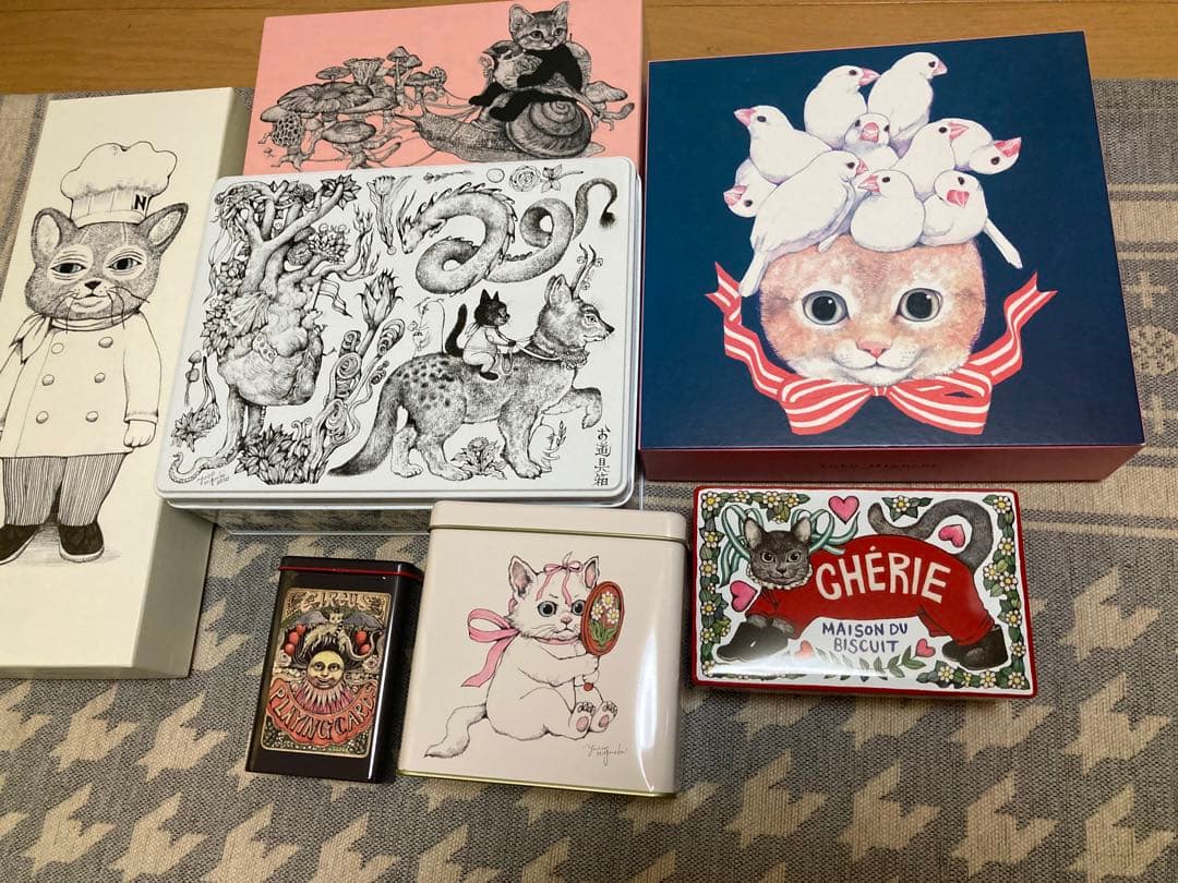 ヒグチユウコさん　缶・ボックス・トランプ 7点セット