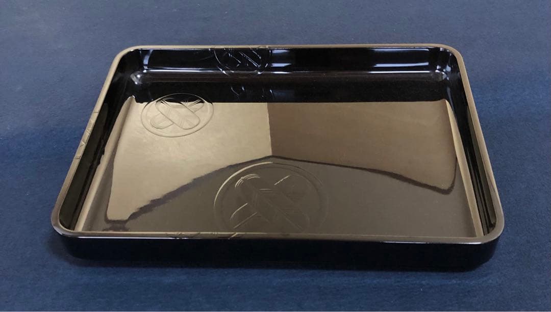 割引❗️《R》黒塗 小廣盆 紋 塗師 三木表悦 木製漆器 共箱 250905H3