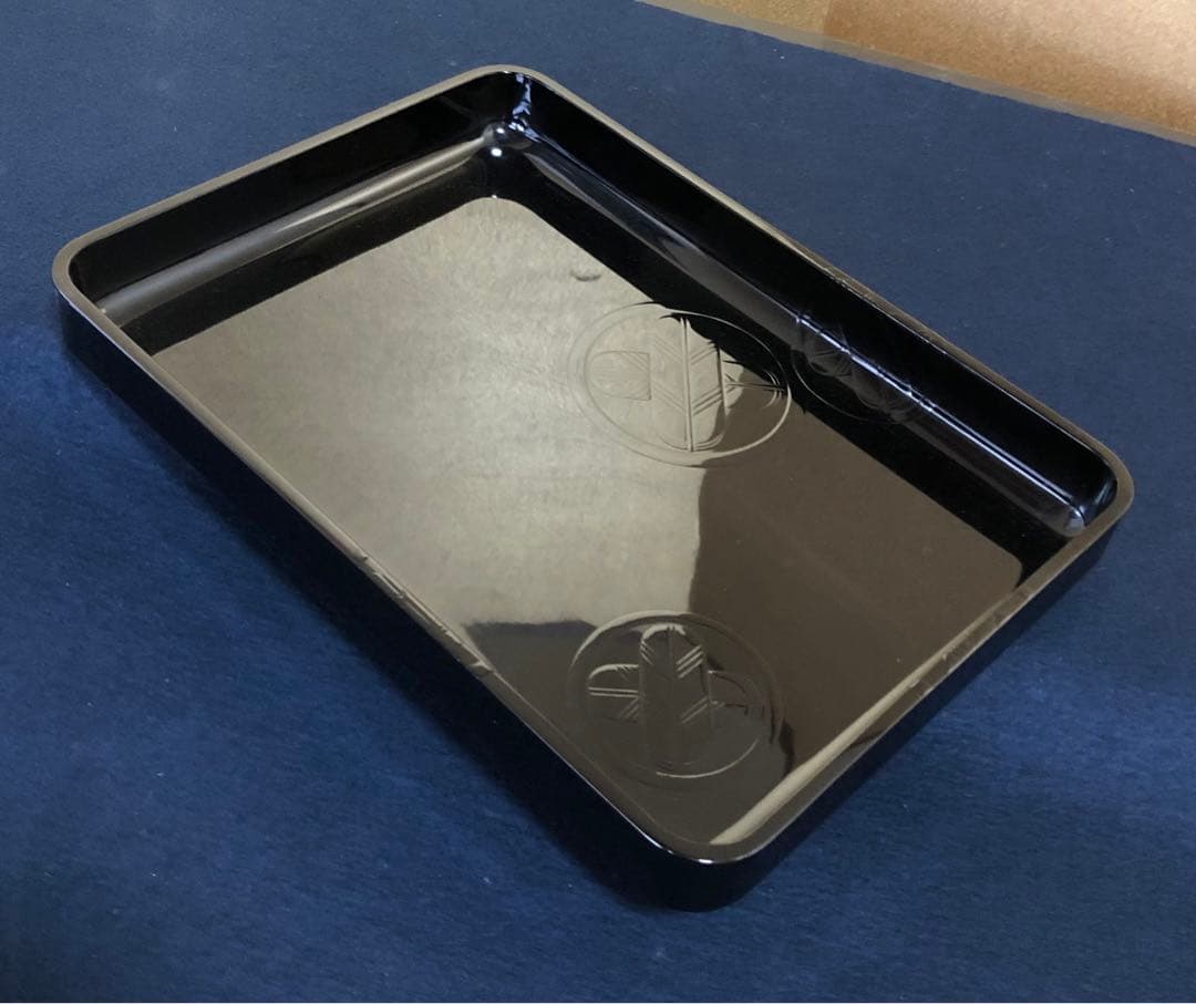 割引❗️《R》黒塗 小廣盆 紋 塗師 三木表悦 木製漆器 共箱 250905H3