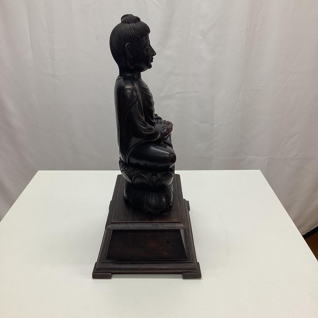 仏像 木彫り 時代物 高さ約41㎝