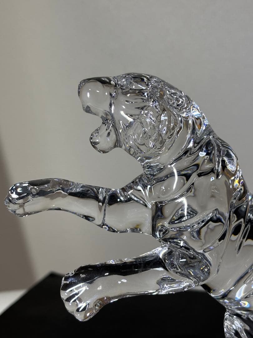 新品nachtmann 北一ガラス　虎 寅クリア 干支 オブジェ 置物クリスタル