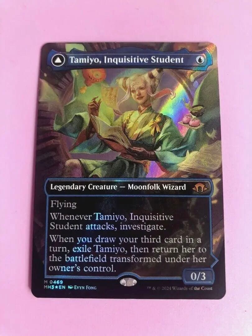 MTG 知りたがりの学徒、タミヨウ　テクスチャーFOIL 英語