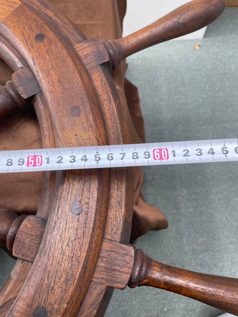 木製 舵輪 操舵輪 全長93cm