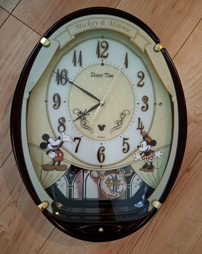 SEIKO ディズニータイム 電波掛け時計 ミッキー＆ミニー