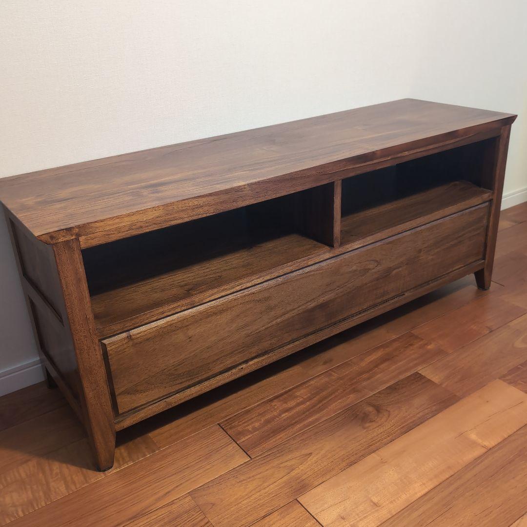 ギギliving テレビ台 チーク無垢材 ローボード 幅114cm 奥行35cm