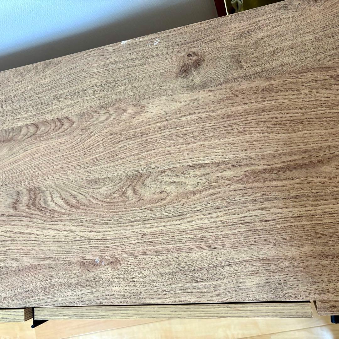 【LOWYA】ロウヤ [幅120] ラタン調キャビネット リビングボード