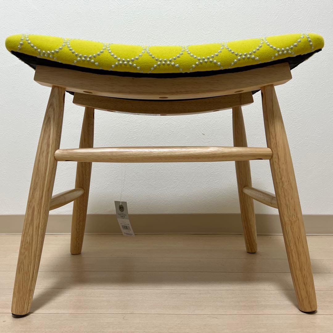 ミナペルホネン dop タンバリン スクエア スツール 【イエロー】ハンドメイド