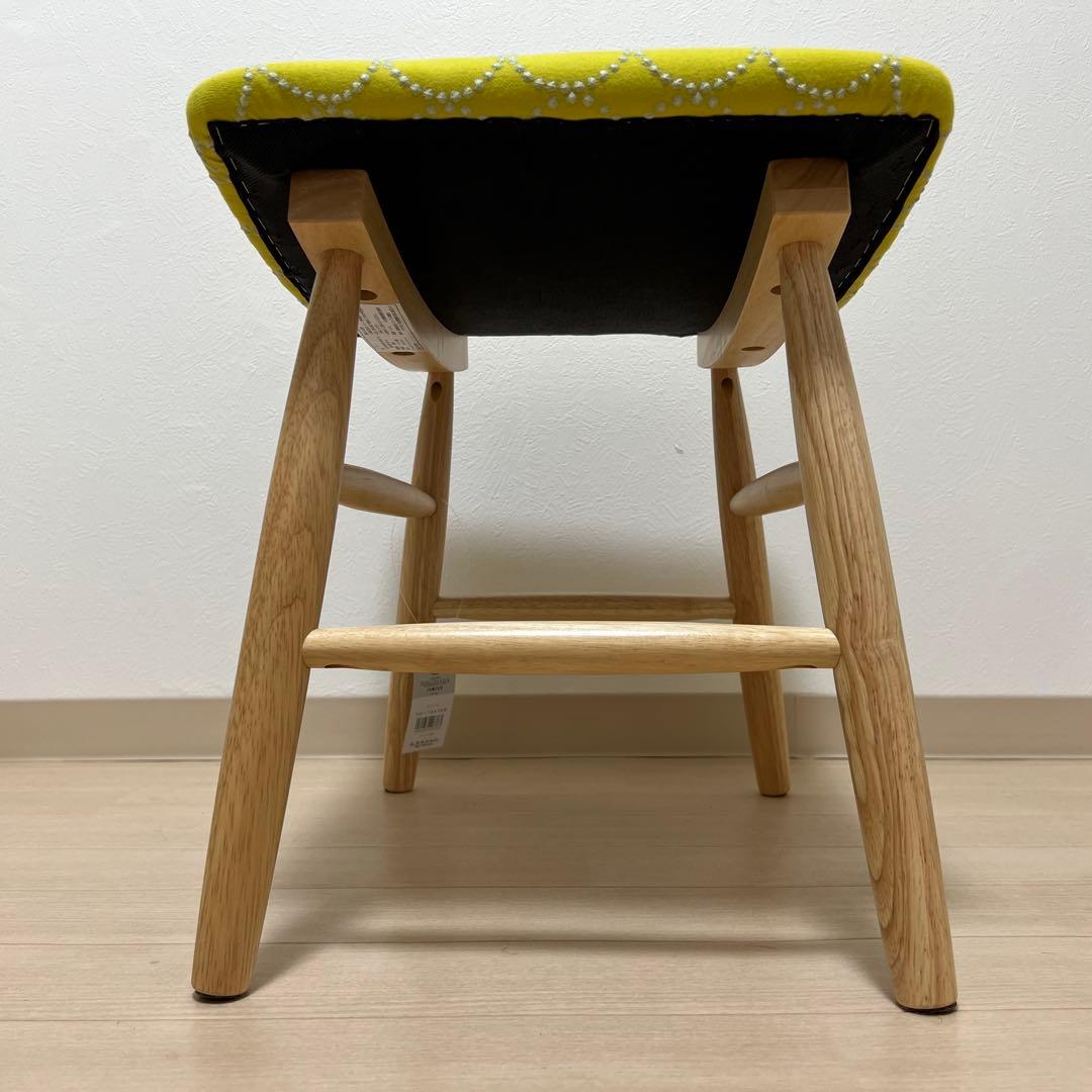 ミナペルホネン dop タンバリン スクエア スツール 【イエロー】ハンドメイド