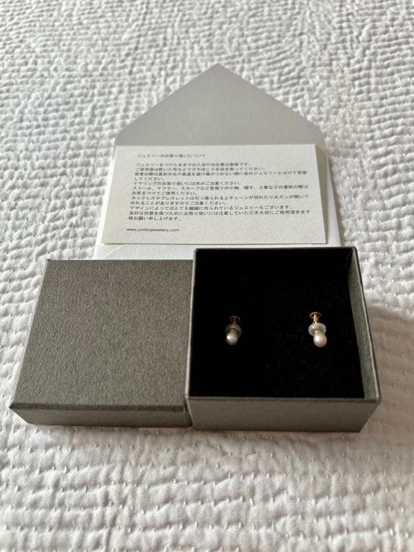 K10淡水パールイヤリング CLASKA yoriko mitsuhashi