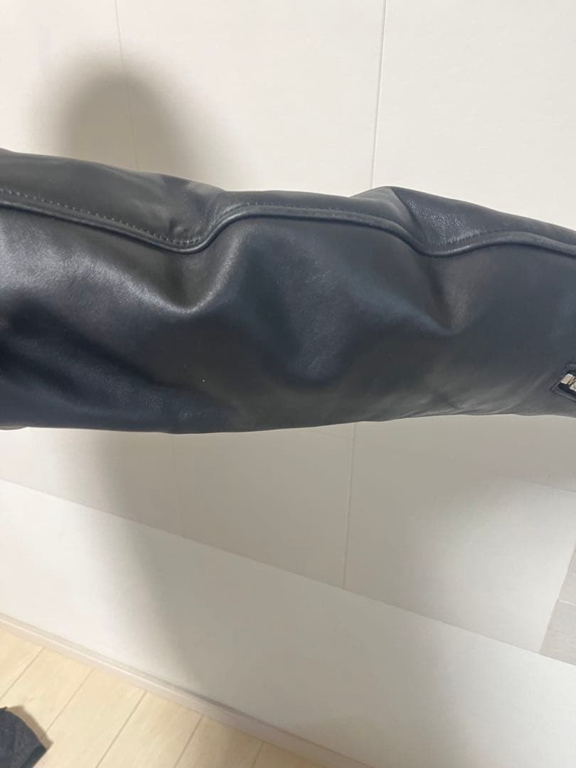 南海　黒 シングルライダースジャケット ＸＬ