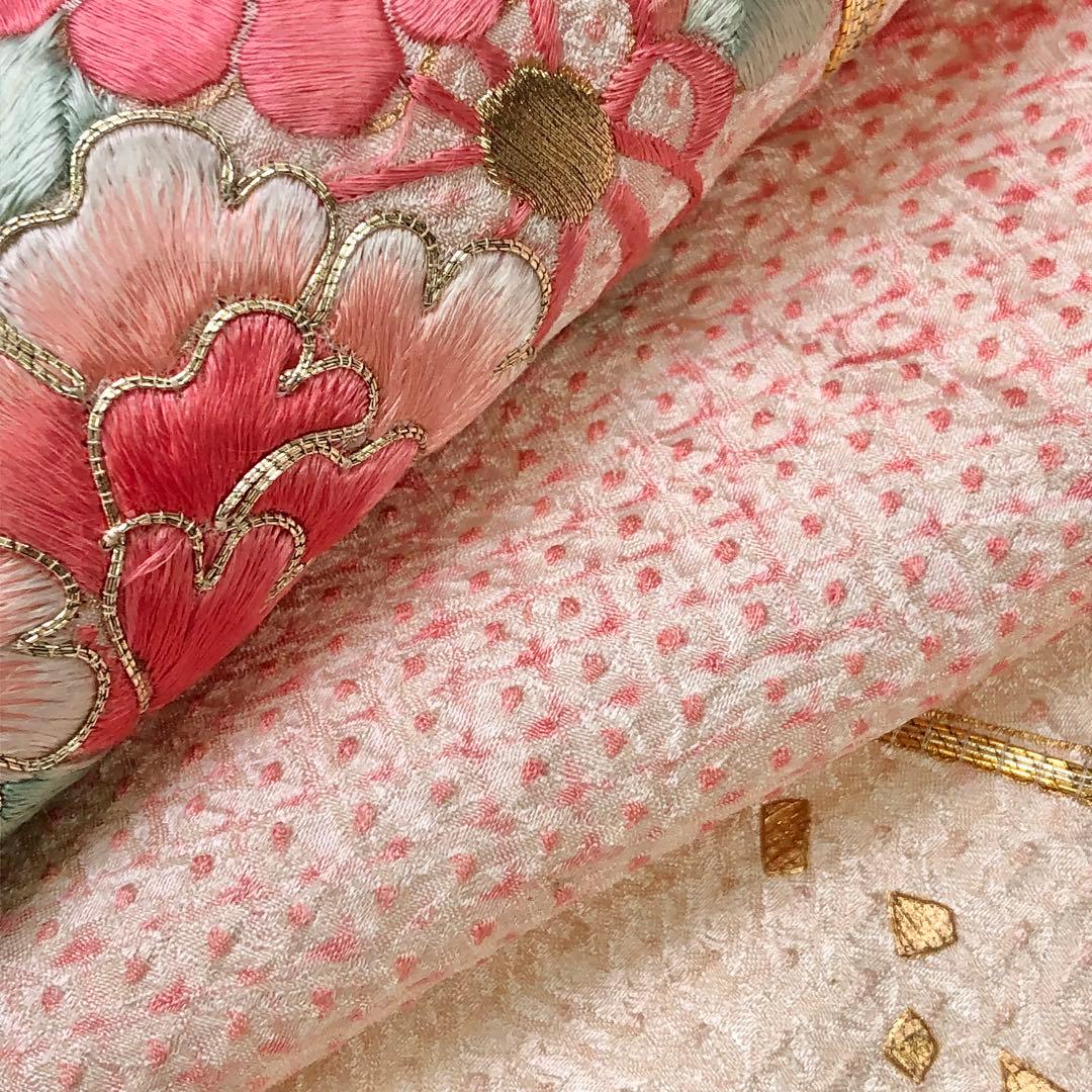 振袖 刺繍 絞り 花車 金駒刺繍 金彩 KK-2120