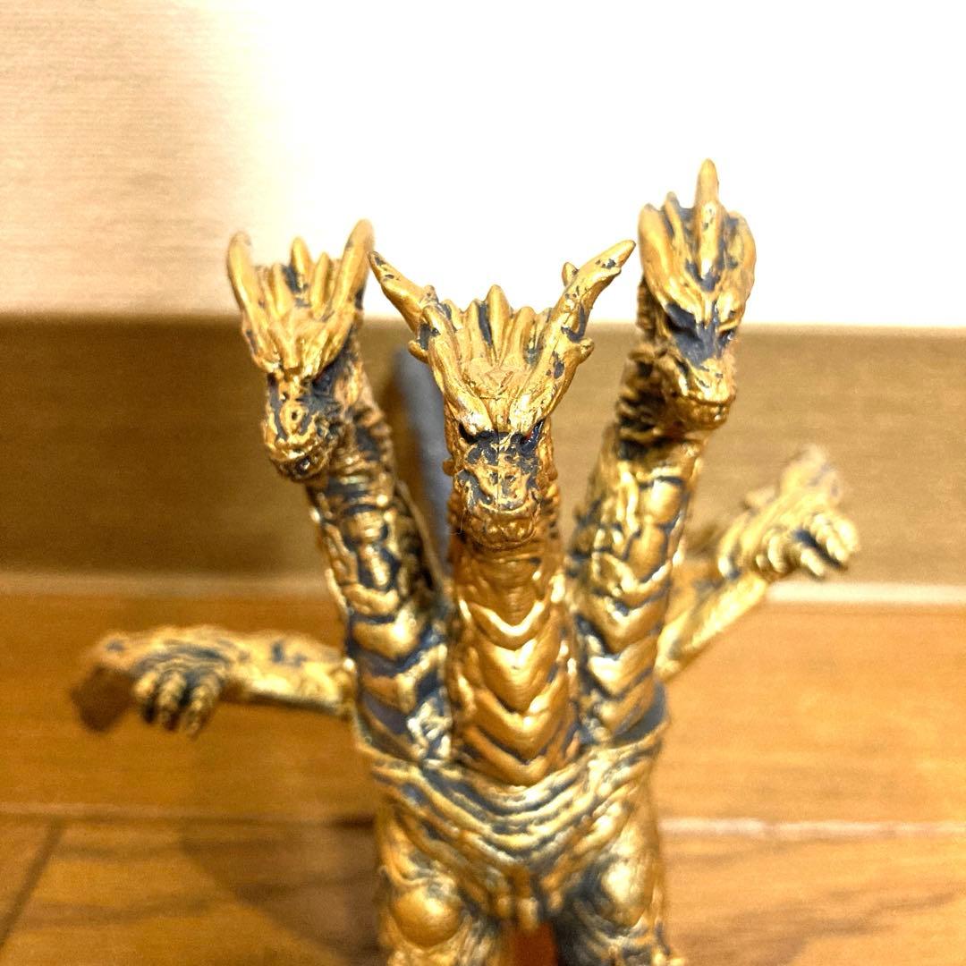 怪獣 キングギドラ フィギュア 当時物 ゴジラ 東宝 希少 金 SHF 真骨彫