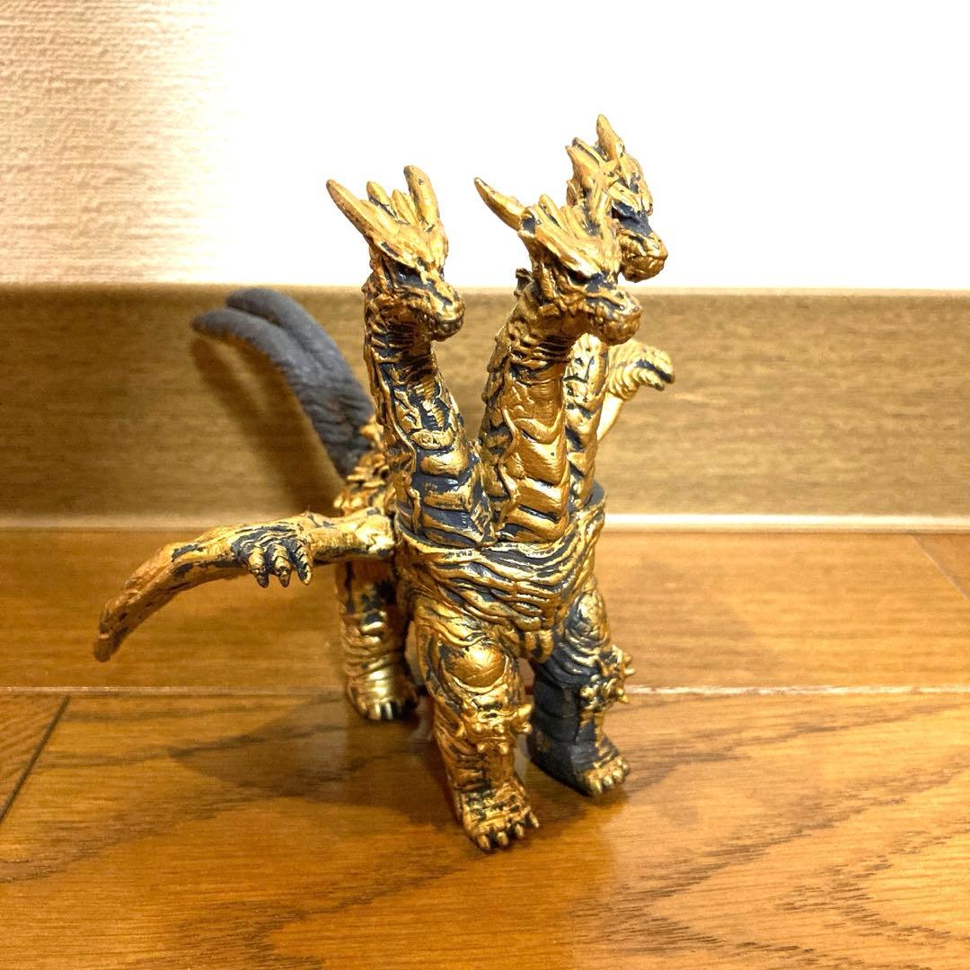 怪獣 キングギドラ フィギュア 当時物 ゴジラ 東宝 希少 金 SHF 真骨彫