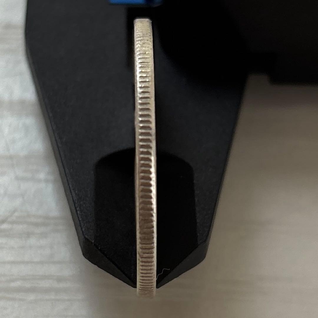 旭日竜小型50銭銀貨 明治4年　未使用－　古銭