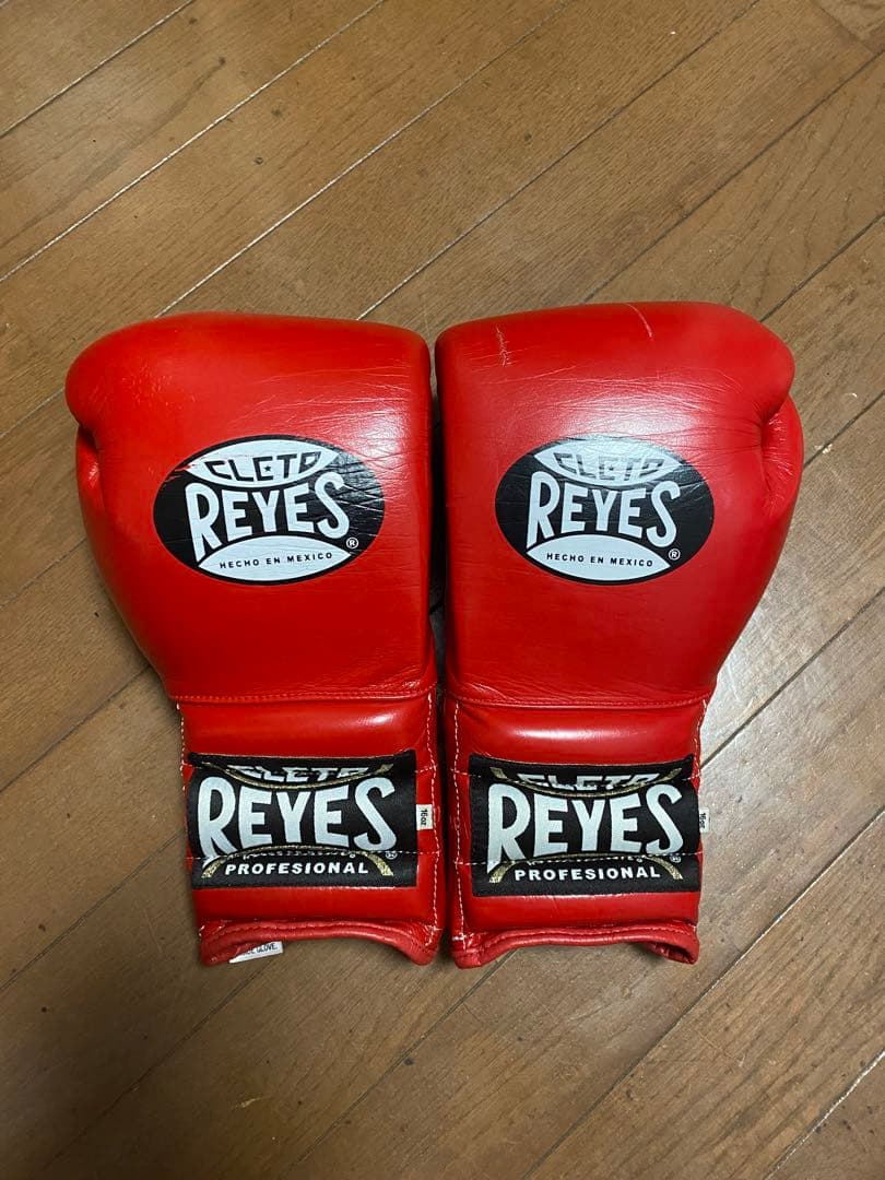 CLETO REYES プロフェッショナル ボクシンググローブ レッド16オンス
