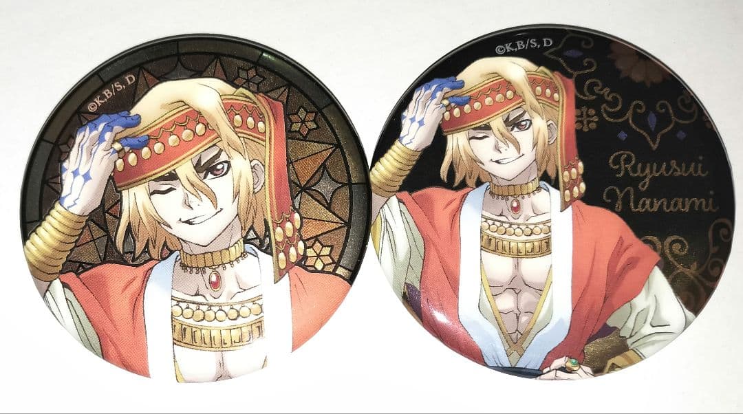 Dr.STONE 七海龍水 メタル缶バッジ セット アラビアン