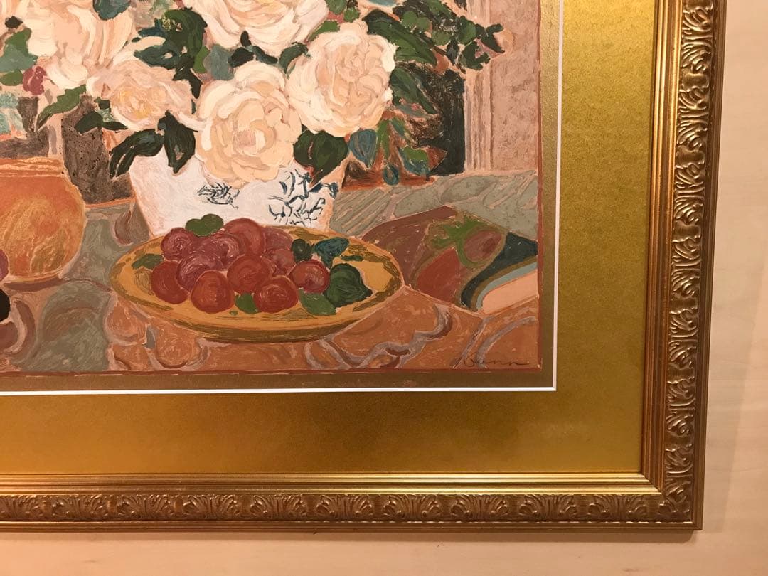 エレン・ガン　「バラの季節Ⅰ」　シルクスクリーン　直筆サイン・エディション有り