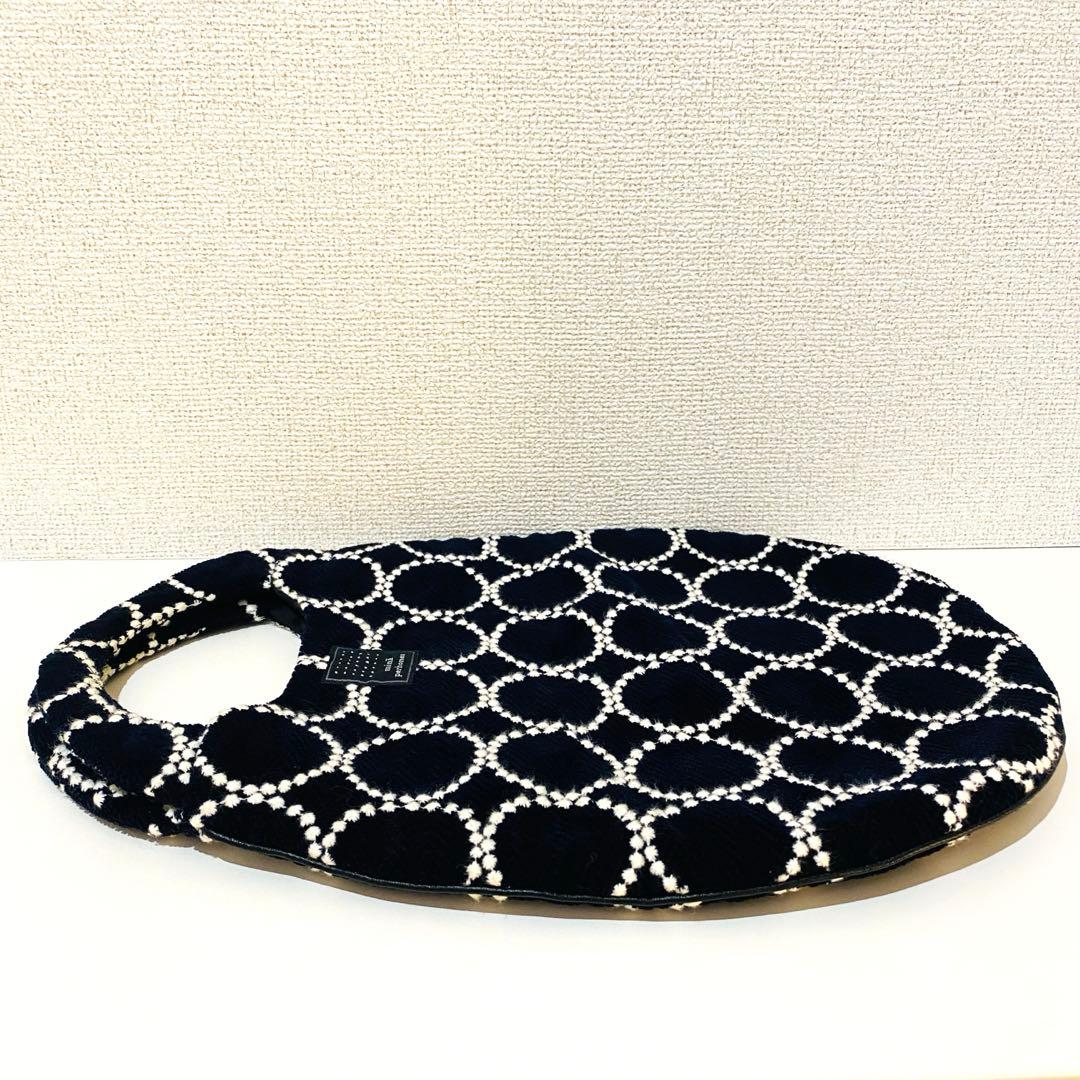 【販売終了品】ミナペルホネン　タンバリン エッグバッグ　ヘリンボーン柄生地