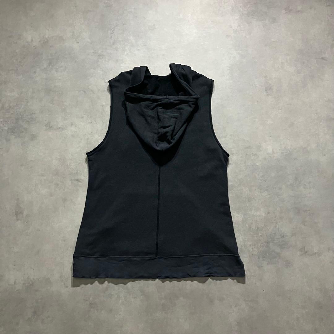 ダイエットブッチャースリムスキン ノースリーブ フード ベスト パーカー y2k