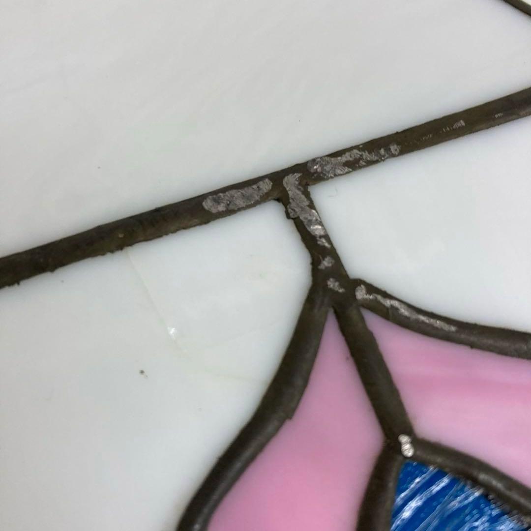 A281-53 アンティーク ステンドグラス吊り下げ照明器具 吊り下げランプ