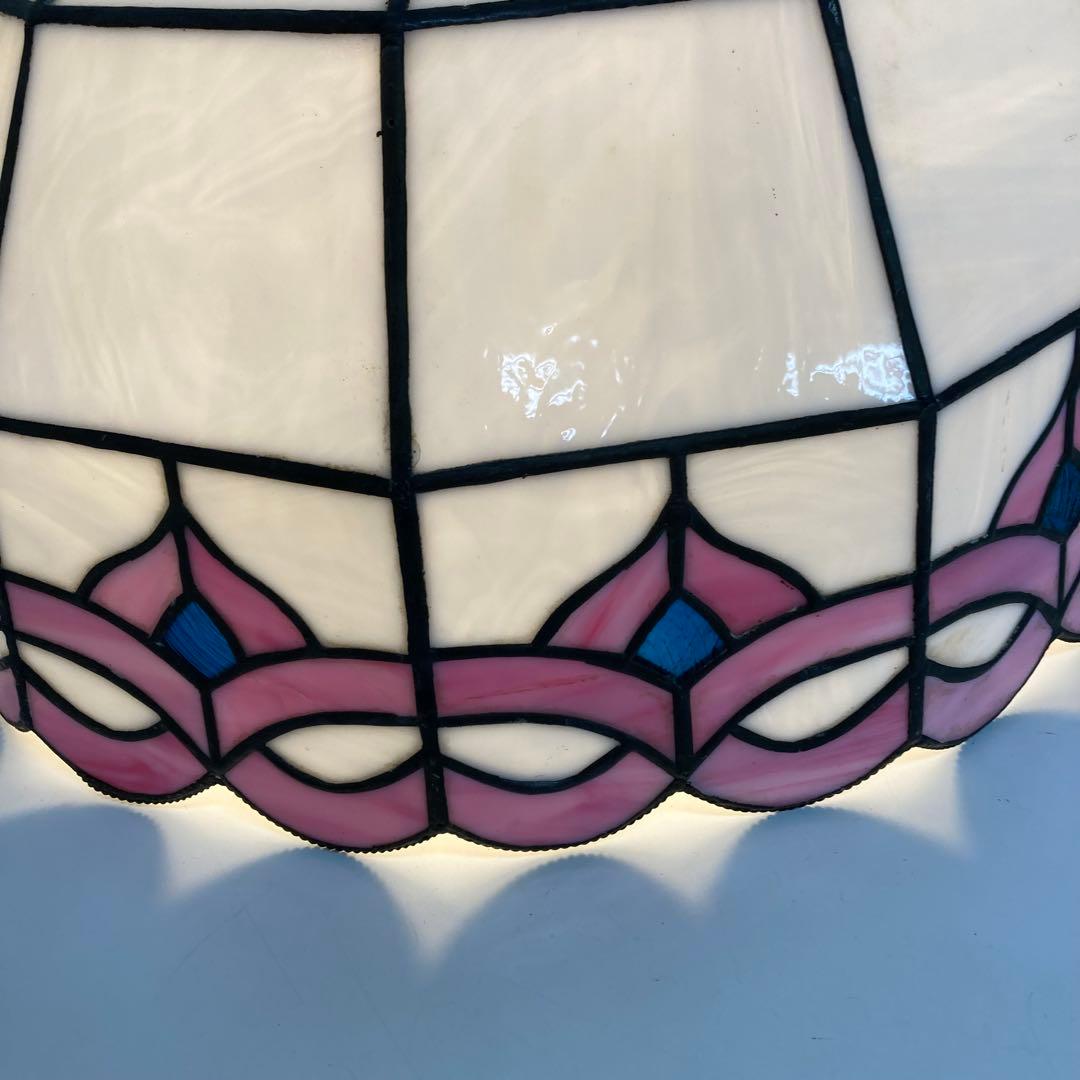 A281-53 アンティーク ステンドグラス吊り下げ照明器具 吊り下げランプ
